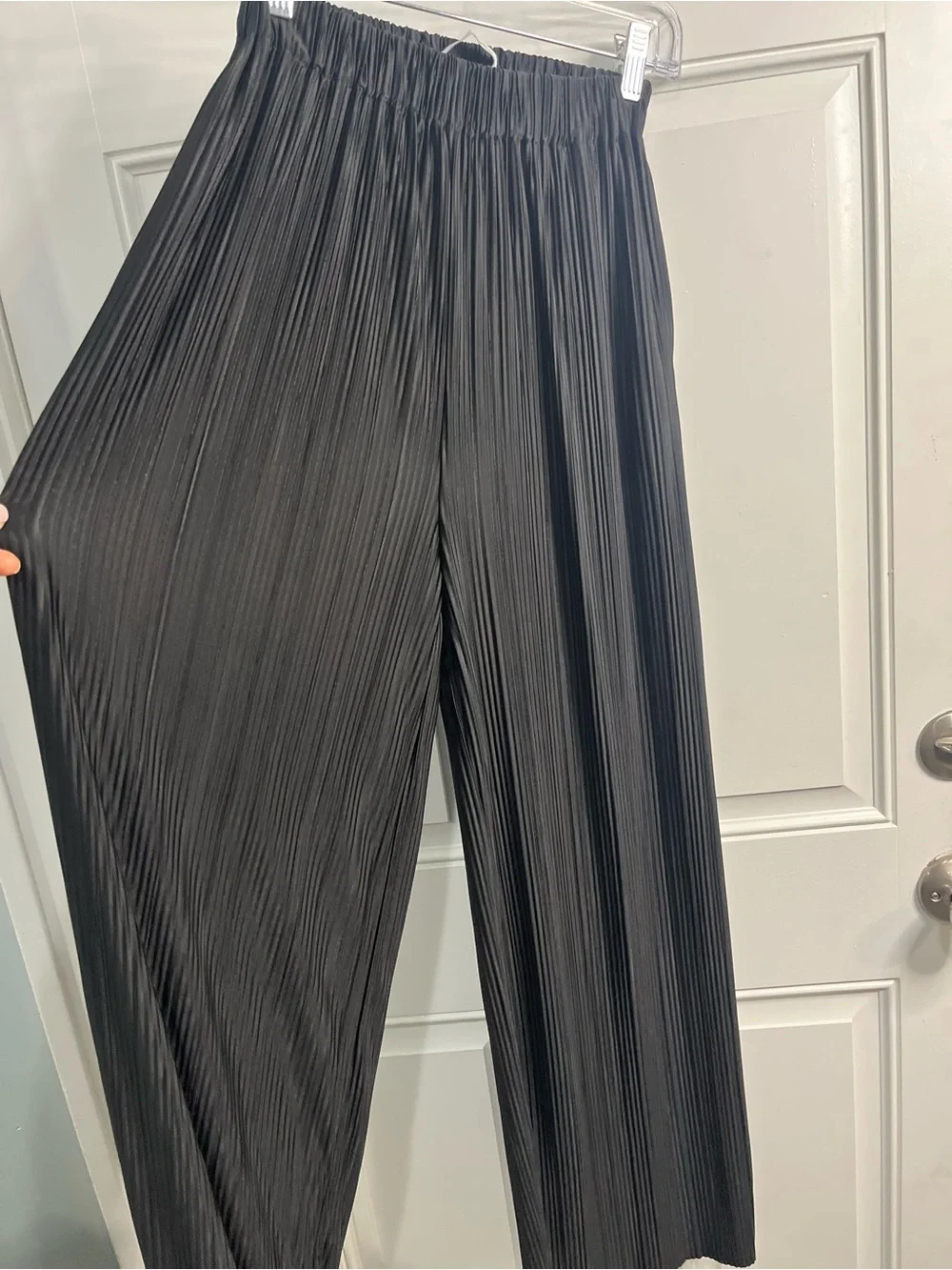 Samsoe Samsoe Wide leg UMA Pleated Trousers Loose Fit  Pants Black XS